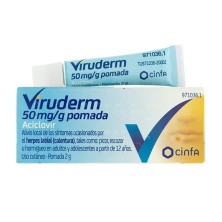 VIRUDERM 50 MG/G POMADA 1 TUBO 2 G