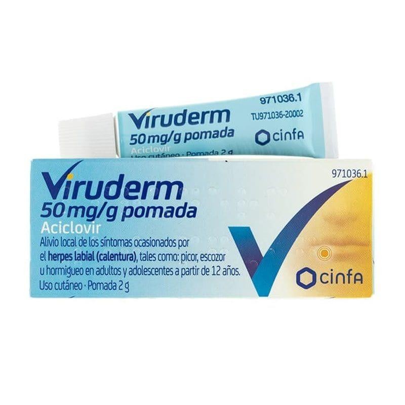 VIRUDERM 50 MG/G POMADA 1 TUBO 2 G