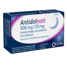 ANTIDOLNAIT 500 MG/25 MG 10 COMPRIMIDOS