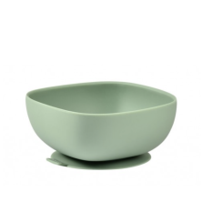BEABA BOL SILICONA CON VENTOSA VERDE SALVIA