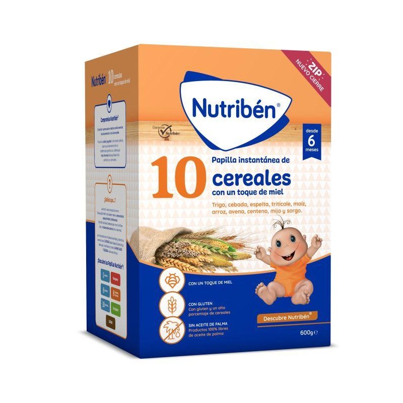 NUTRIBEN 10 CEREALES MIEL 1 BOLSA 600 G