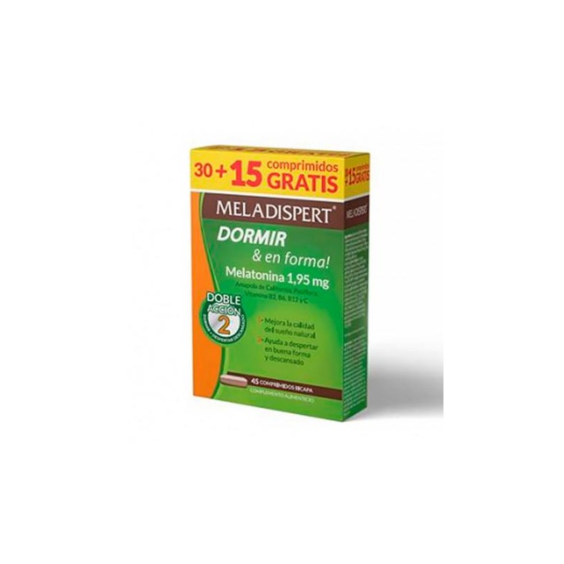 MELADISPERT DORMIR & EN FORMA 30 + 15 COMPRIMIDOS PACK AHORRO