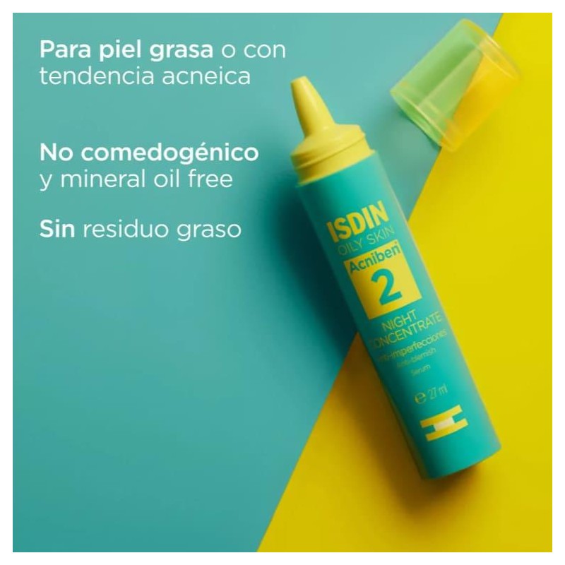 ISDIN TEEN SKIN ACNIBEN NIGHT CONCENTRATE ANTI-IMPERFECCIONES SERUM 1 ENVASE 27 ML