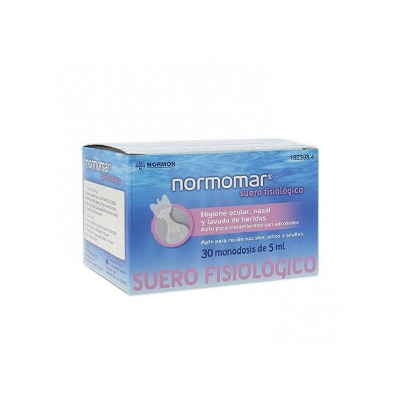 NORMOMAR SUERO FISIOLOGICO BEBE 30 AMPOLLAS 5 ML