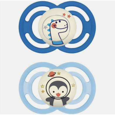 CHUPETE SILICONA FISIO MAM PERFECT+16 MESES  AZUL